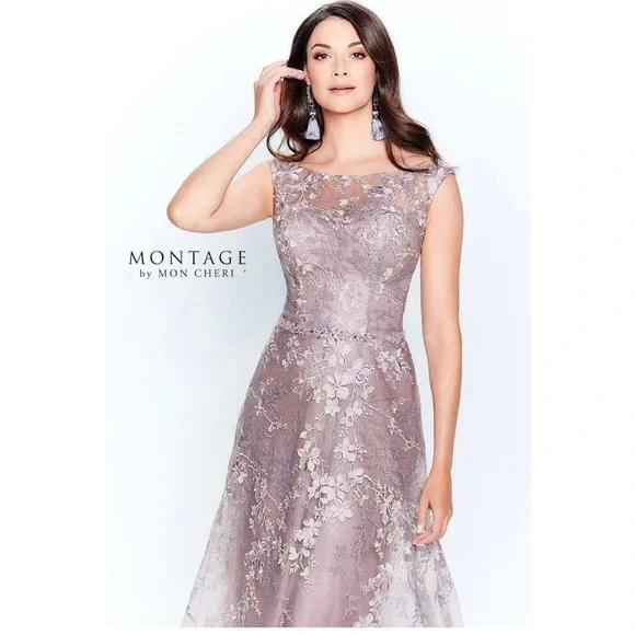 Montage by Mon Cheri Mother of the Bride Dress in Pink Topaz - Picture 3 of 16